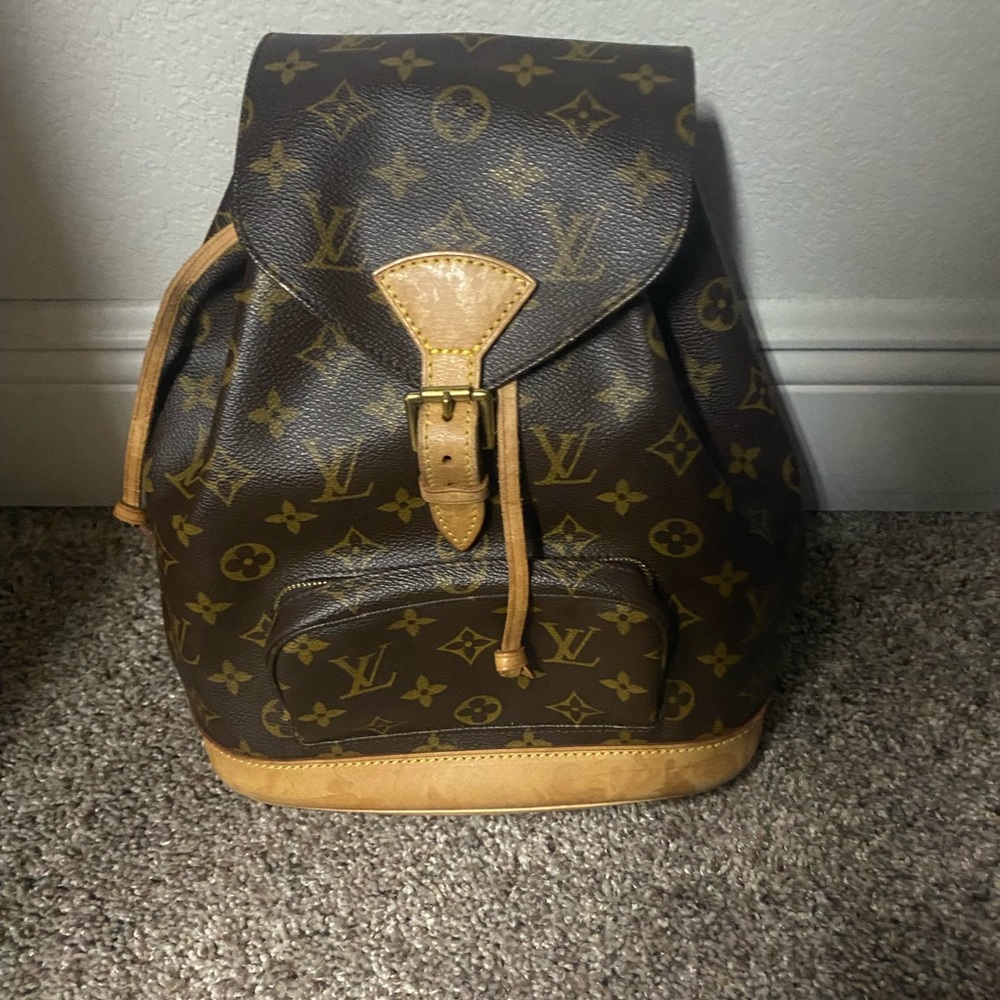 Louis Vuitton Montsouris Monogram Canvas Backpack Brown - Picture 1 of 5
